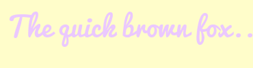 Image with Font Color EBC8FF and Background Color FFFDCA
